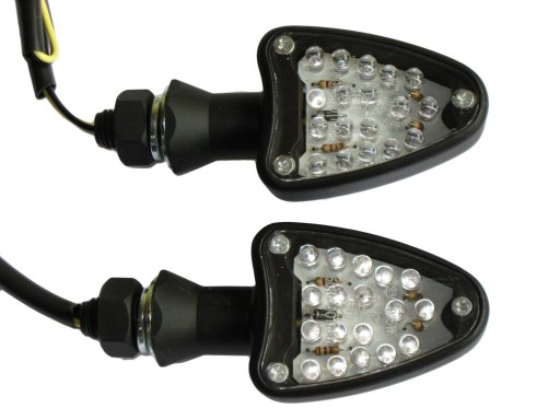 MOTTL-GJ-015-2 - ПОВОРОТНИКИ ХРОМ СТРІЛКА ЧОРНИЙ МАТОВИЙ-LED