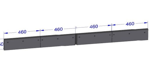 SAM/C212.01.KP.00 - ГУМОВИЙ ВІДВАЛ ДЛЯ СНІГООЧИСНИКА. CITY 180