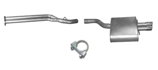 03.86 03.85 - BMW 5 E60 E61 535d 3.0 D труба + концевой глушитель