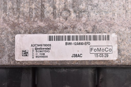 control unit of the engine BV61-12A650-EFD A2C94976003 FORD FOCUS MK3 1.6 TDCI 95 KM
