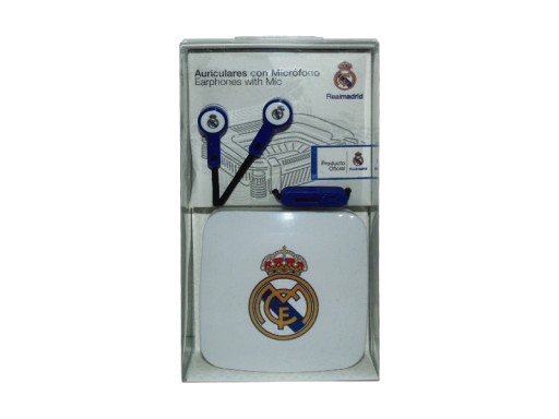 НАВУШНИКИ REAL MADRID З МІКРОФОНОМ + ЧЕХОЛ