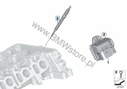 Свеча накаливания bmw oe 12230053522