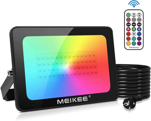 ГАЛОГЕННА СВІТЛОДІОДНА ФАРА RGB 60 ВТ 16 КОЛЬОРІВ + ПУЛЬТ ДИСТАНЦІЙНОГО КЕРУВАННЯ