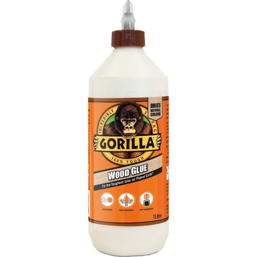 Gorilla Silné lepidlo na drevo papier 1000ml / 1L