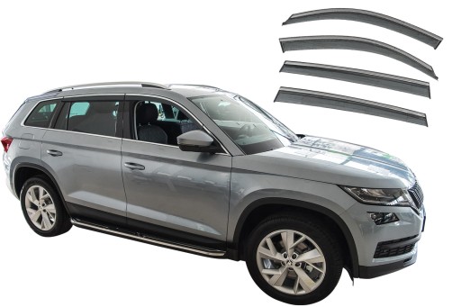 SKODA KODIAQ 2016 + ОБТІЧНИКИ ВІКОН