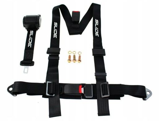 JB-PA-059 - СПОРТИВНІ РЕМЕНІ SLIDE 3PKT 2 ДЮЙМА + НАТЯГУВАЧ