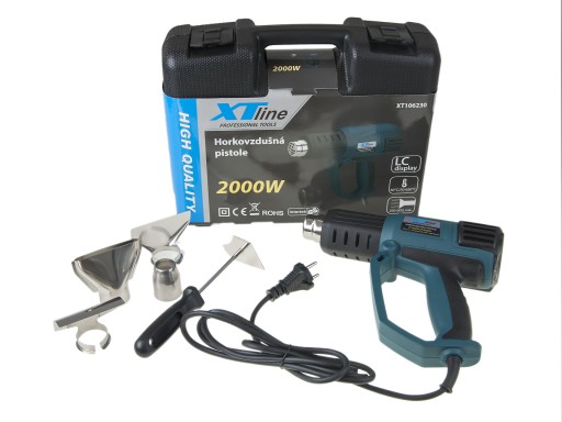 ТЕПЛОВА ГАРНА 2000 Вт, ДИСПЛЕЙ, АКСЕСУАРИ XTLine 650 °C