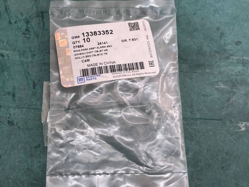 running board GUM of the sensor PDC OPEL ASTRA K 13383352 @A 10SZTUK
