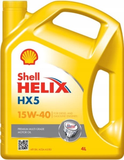 МАСЛО SHELL HELIX HX5 15W40 4L