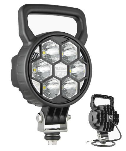 CRC3F.50481 - Світлодіодна робоча лампа 12V-24V 2500lm провід Wesem гак