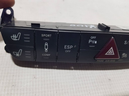 MERCEDES GL X164 PANEL des Schalter des warnblickschalters Achsträgers Sitze