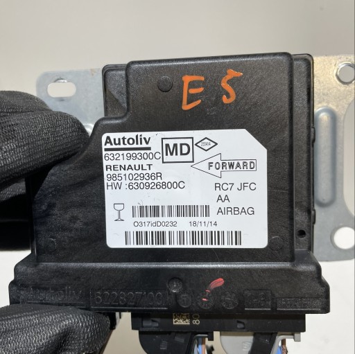 RENAULT ESPACE V SENSOR MODULE AIRBAG 985102936R