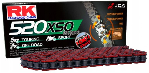 794.01.89 - ЛАНЦЮГ RK ЧЕРВОНИЙ HONDA X-ADV 750 2017-2021