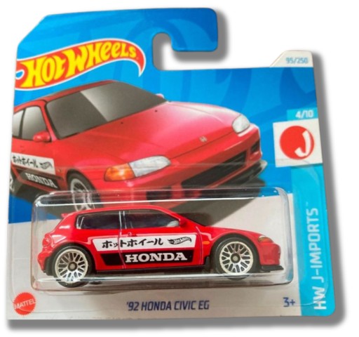 Samochodzik Hot Wheels HTC43 '92 Honda Civic EG HW J-Imports