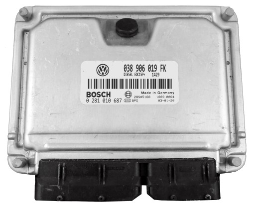 038906019FK, - Контроллер seat leon 1.9 tdi 0281010687 038906019fk