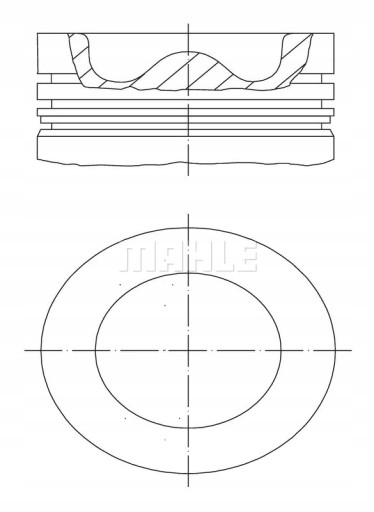 061 00111 - Поршень (127 мм) SCANIA P, G, R, T DC12 / Dt12 Euro4 / 5 0