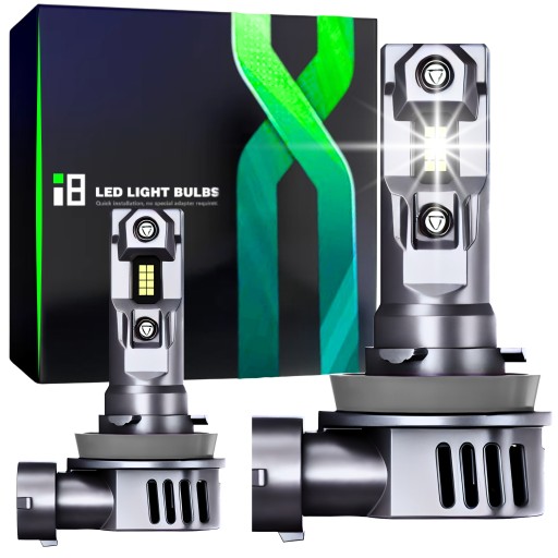 СВЕТОДИОДНЫЕ ЛАМПЫ H11 СВЕТОДИОДНЫЕ ЛАМПЫ H11 H11 БЕЛЫЙ СВЕТ +1000% ОДОБРЕНИЕ CANBUS