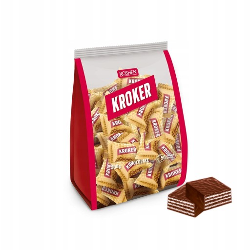 Wafelki Johnny Kroker Roshen z kremem 500g 50 szt