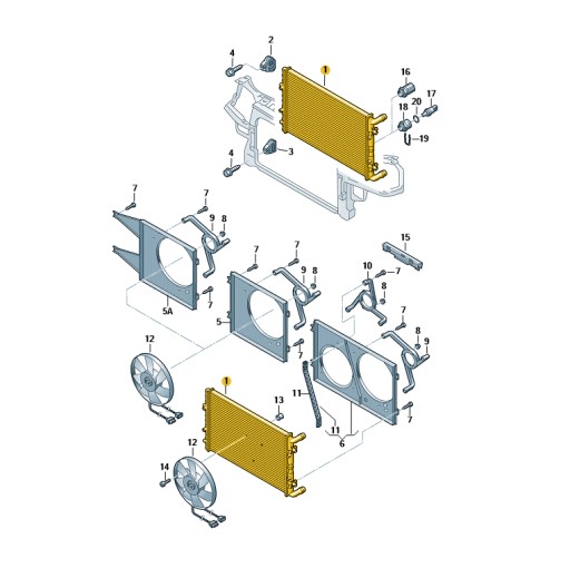 Водяний кулер vw skoda 6q0121253r