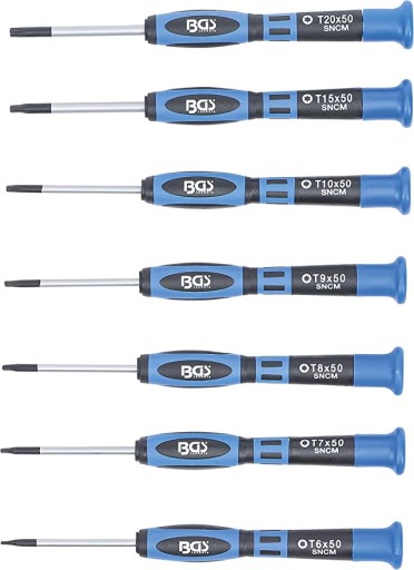 Викрутки прецизійні Torx, 7 шт.