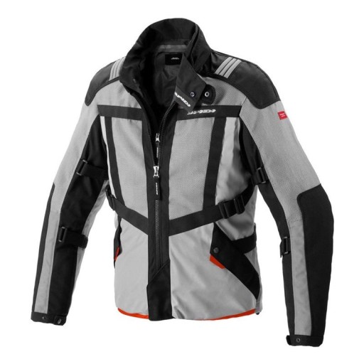 Текстильна куртка SPIDI NETRUNNER BLACK/GREY чорна/сіра/червона БЕЗКОШТОВНО