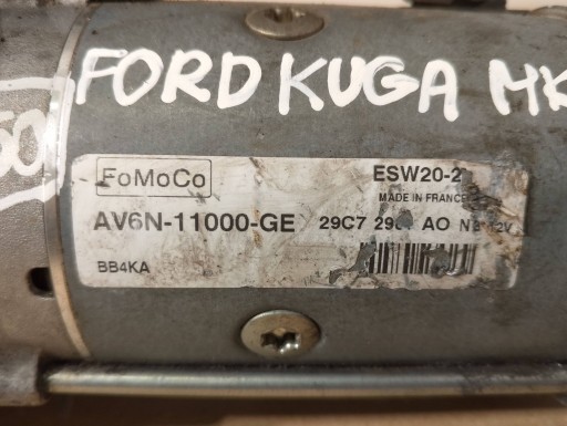 Ford Kuga MKII 1,5 DCI starter AV6N11000GE (N150)