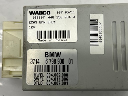 BMW 7 F01 F02 F07 module control unit springing PNEUMATYCZNEGO 6798936