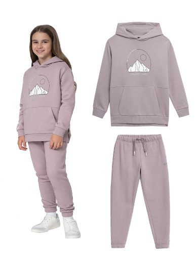 4F СВІТШОТ ДЛЯ ДІВЧАЧИ КОМПЛЕКТ БРЮКИ СВІТШОТ