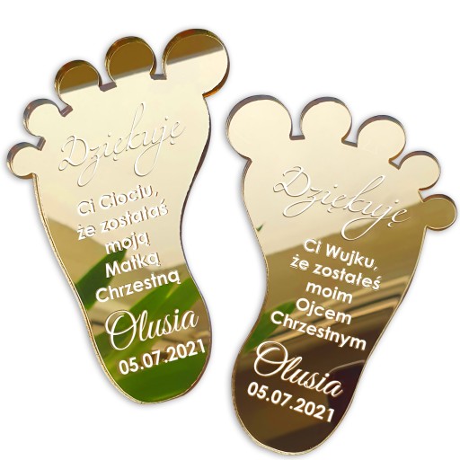 Запрошення на хрещення 8х6 см