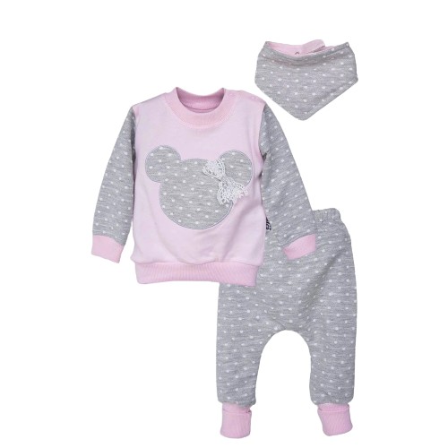 Дитячий набір 68 рожевий 3 шт.