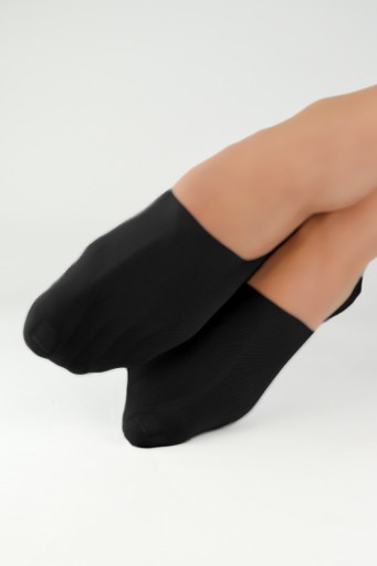 Členkové Ponožky dámske laserové SN023 hladké Noviti 36-41 čierna