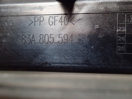 SUPPORT PANEL FOR RADIATORS AUDI Q3 83A805594F
