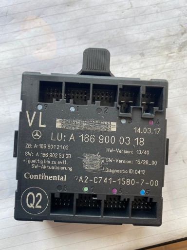 256283 - МОДУЛЬ ДВЕРИ ЛЕВАЯ ПЕРЕДНЯЯ MERCEDES 166 1669000318