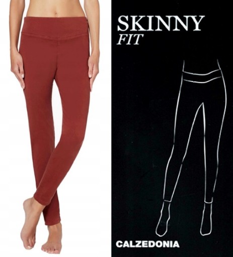 CALZEDONIA legginsy jeansowe SKINNY FIT S/36 14738543393 