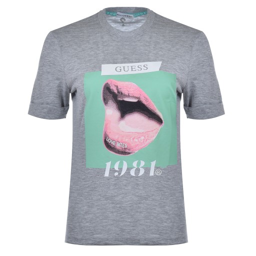 T-Shirt GUESS Odette Tee W1YI0T R8G00 Szary
