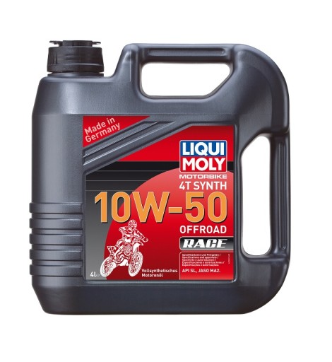 МАСЛО 10W-50 MOTORBIKE 4T SYNTH OFFROAD RACE 4L