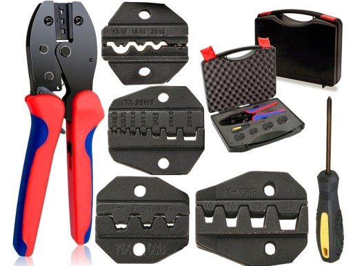 ПРЕСС-ОБЖИМНАЯ МАШИНА ДЛЯ СОЕДИНИТЕЛЕЙ, КОНЦЕВЫХ ВТУЛОК, 5 СОЛНЕЧНЫХ МАТРИЦ MC4