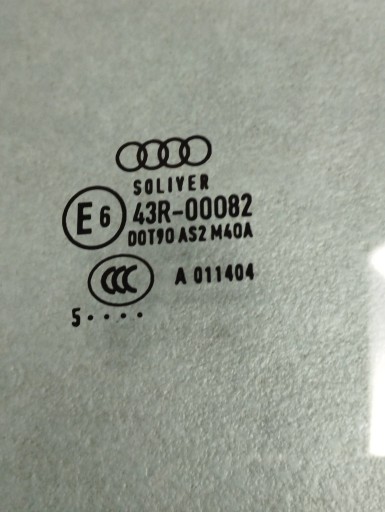 Audi A7 4G 2015 window left rear part