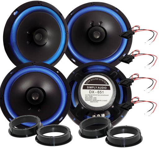 DX-651W - Колонки WOOFERY VW GOLF 4 PASSAT B5 FL передняя задняя