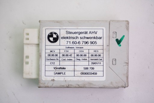 Модуль гачка bmw x3 6796905