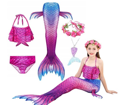 Русалка BIKINI Two Piece Outfit ARIEL Mermaid Tail р. 110 рожевий