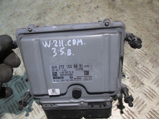 Контролер комп'ютера двигуна mercedes w211 3.5 v6 b a2721536091 0261209284