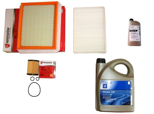 КОМПЛЕКТ МАСЛЯНЫХ ФИЛЬТРОВ OPEL ZAFIRA B 1.7 CDTI