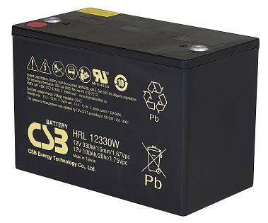 Новий професійний agm акумулятор csb hrl 12330w fr 12v 101ah 10 років