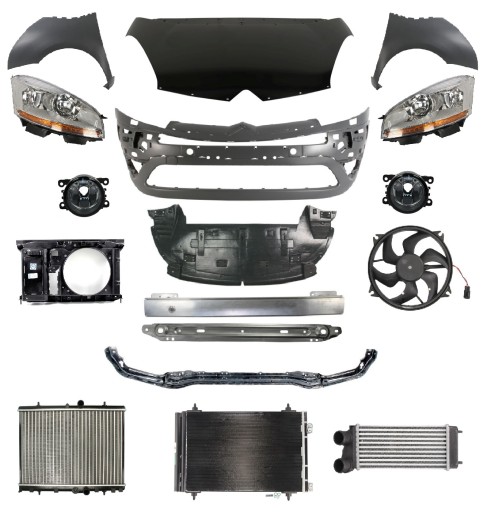 7104EY - CITROEN C4 PICASSO 06-10 РЕМЕНЬ ПЕРЕДНЕГО БАМПЕРА КАПОТА