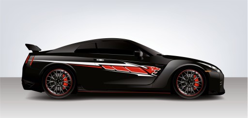 Наклейка тюнинг ремни на авто, качество автомобиля!