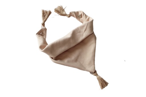 Дитячий шарф Kokolada, бавовна бежевого кольору