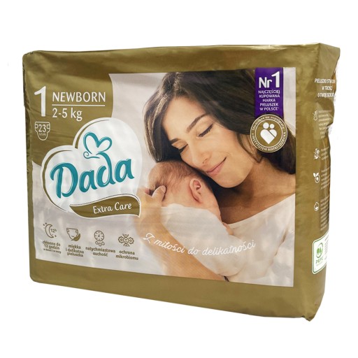 Підгузки Dada Extra Care розмір 1 2-5 кг 23 шт.