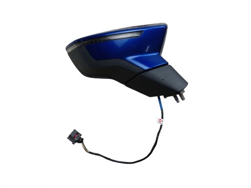 mirror right SEAT LEON III LIFT (2016-2020) 6 PIN EUROPA KOD LAKIERU LW5L