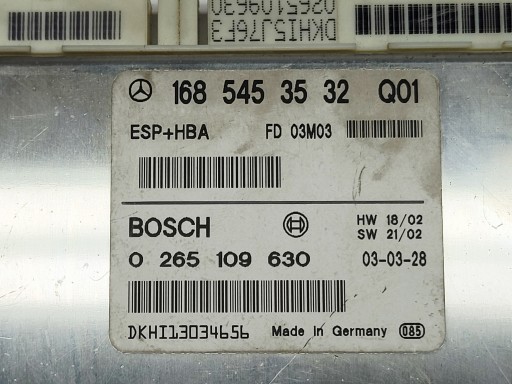 computer control unit module ESP Mercedes W168 A170 1.7 CDI 1685453532 Q01
